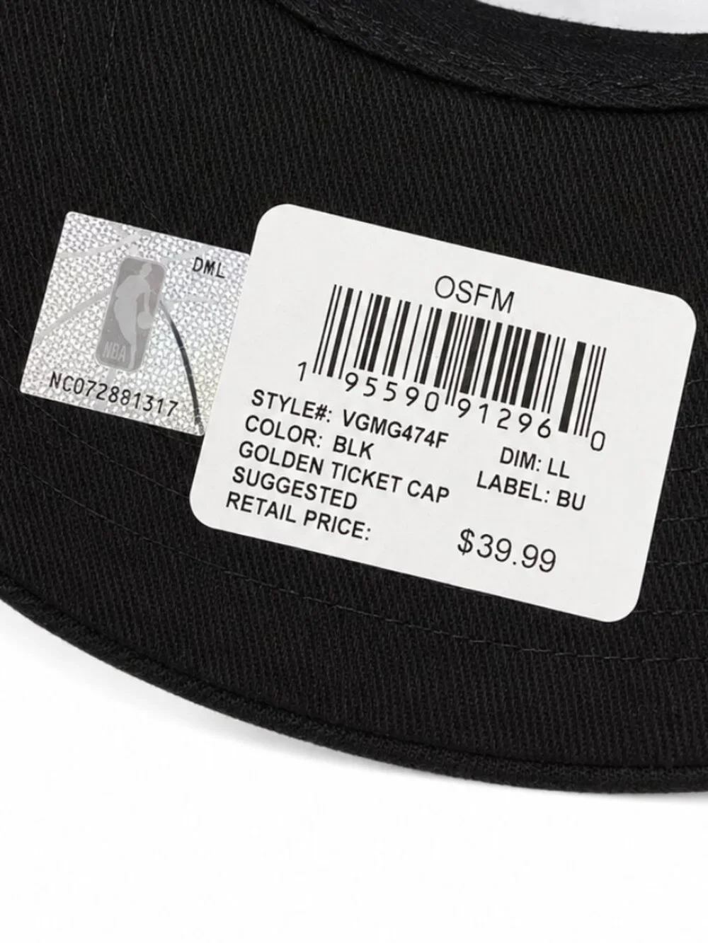 Ultra Game NBA Los Angeles Lakers Snapback Hat Black Purple Logo OSFM